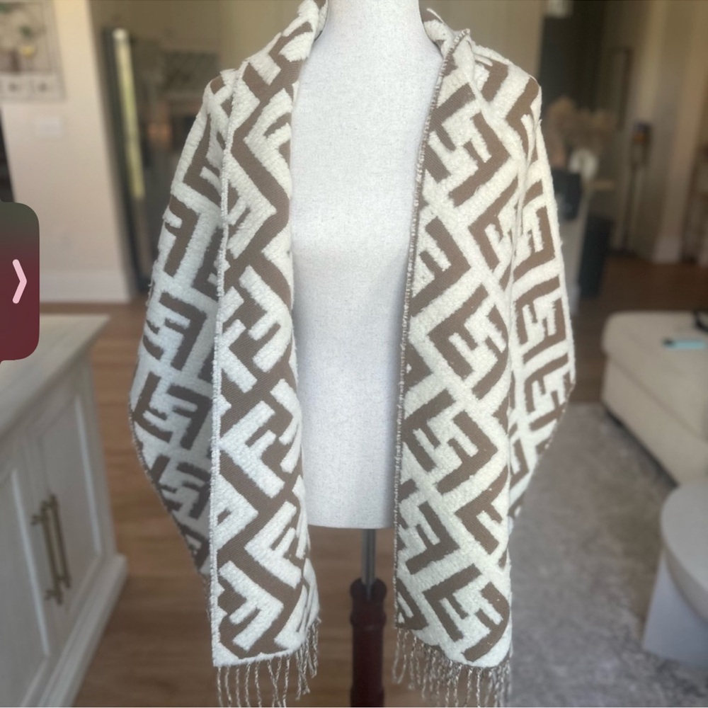 Fendi - Vintage Zucca Logo Printed Scarf